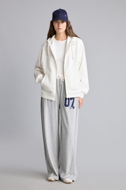 Wide Leg Baskılı Eşofman Altı