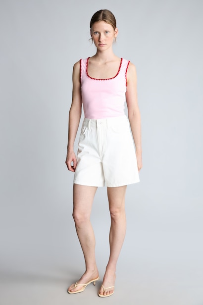%100 Pamuk Regular Fit Jean Bermuda Şort