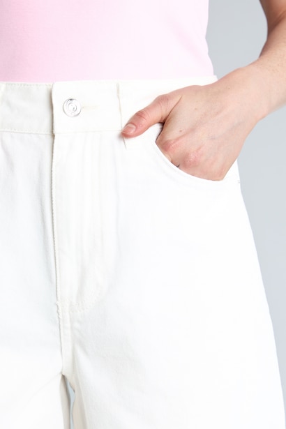 %100 Pamuk Regular Fit Jean Bermuda Şort