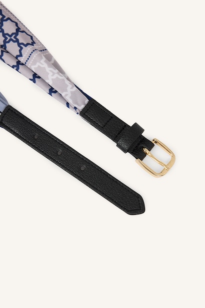 Woman Rectangle Clasp Faux Leather
