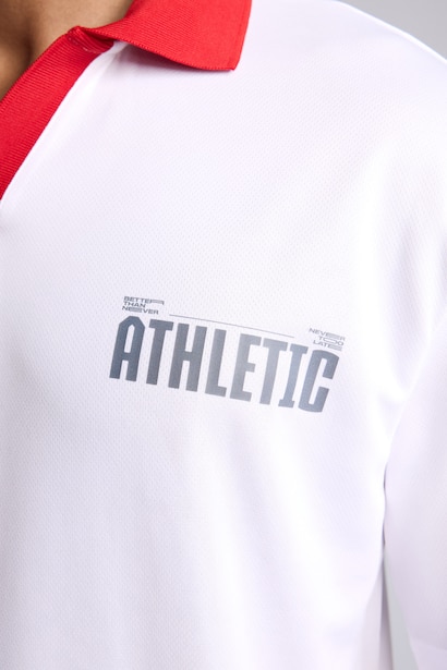 Boxy Fit Short Sleeve Polo T-Shirt