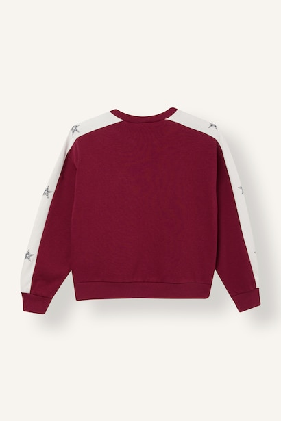 Woman Regular Fit Slogan Crew Neck Sweatshirt