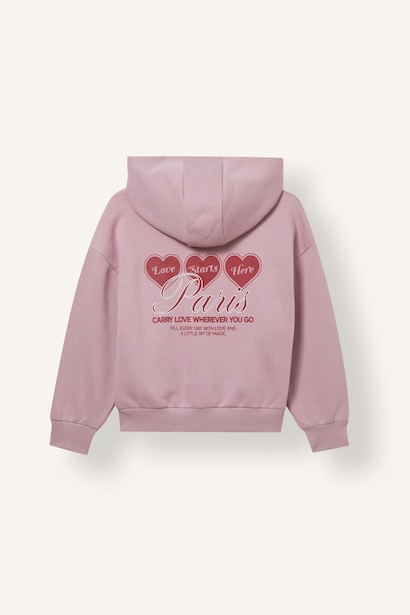 Regular Fit Printed Hooded Sweatshirt
