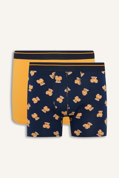 Regular Fıt Ayıcıklı 2'li Boxer