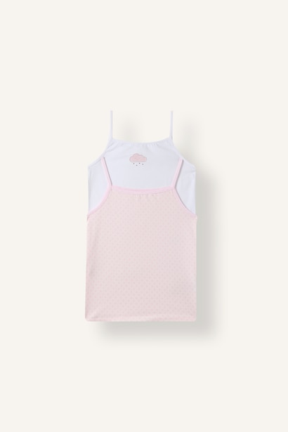 Girl 2 piece Regular Fit Printed Tank Top
