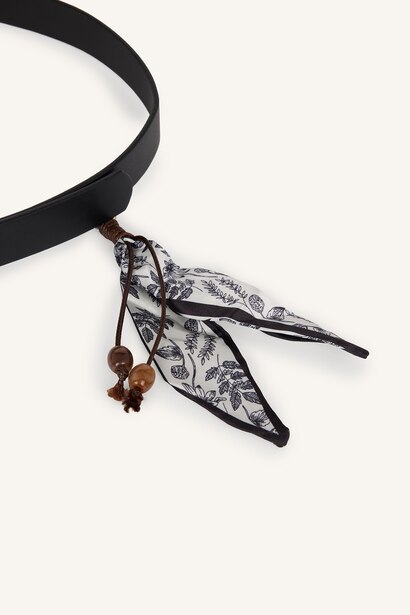 Woman Square Clasp Faux Leather