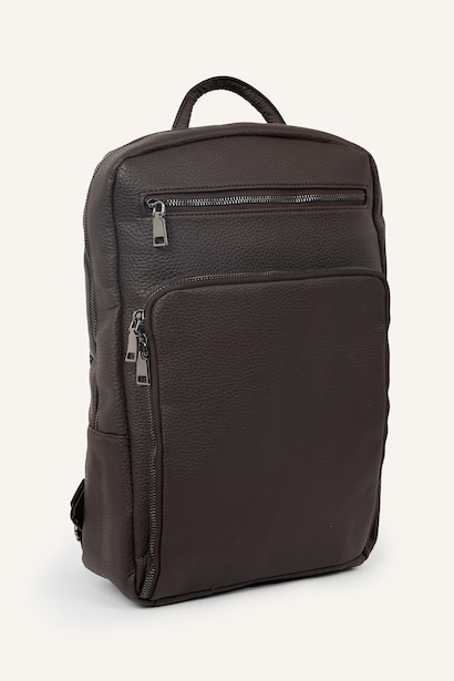 Faux Leather Backpack