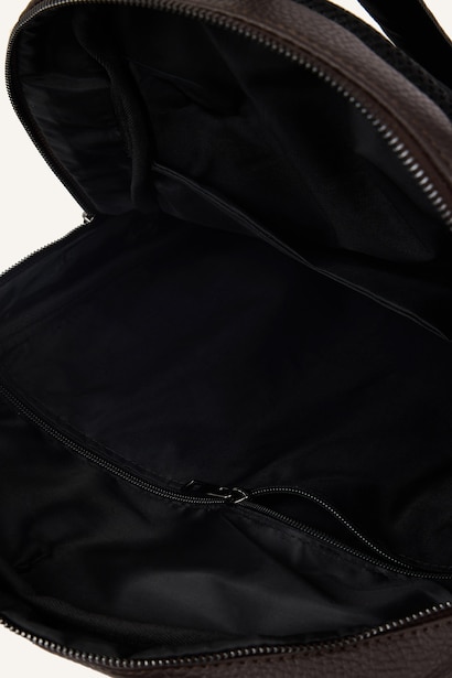 Faux Leather Backpack