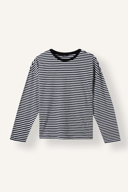 100% Cotton Oversize Striped T-Shirt
