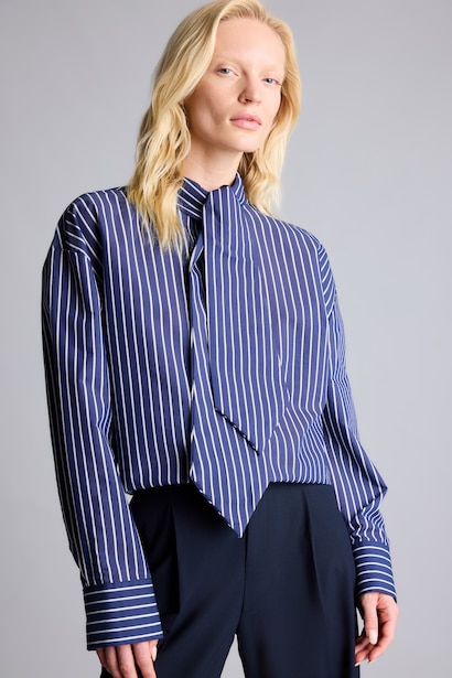 Oversize Fit Poplin Long Sleeve Shirt