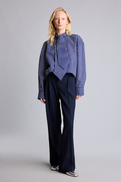 Oversize Fit Poplin Long Sleeve Shirt