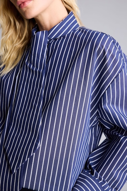 Oversize Fit Poplin Long Sleeve Shirt