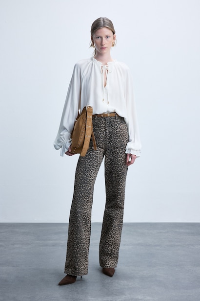 Regular Fit Long Sleeve Blouse