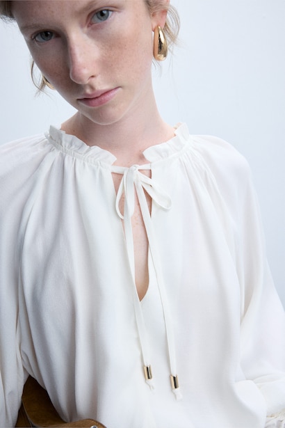 Regular Fit Long Sleeve Blouse