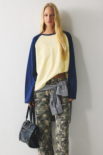 Loose Fit Reglan Uzun Kollu Tişört