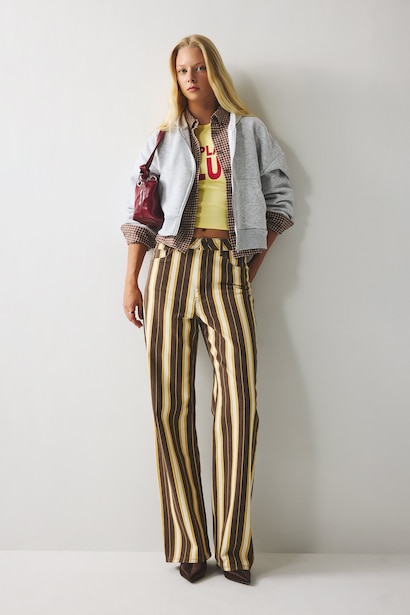 Normal Waist Straight Fit Trousers