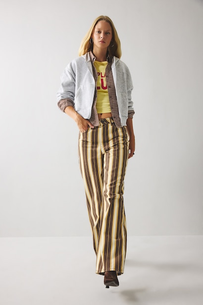 Normal Waist Straight Fit Trousers