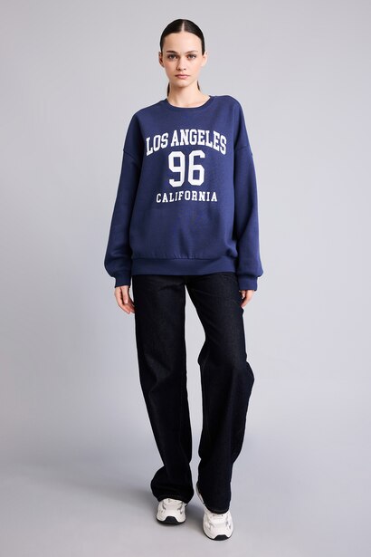 Regular Fit Thick Sweatshirt Fabric Sweatshirt