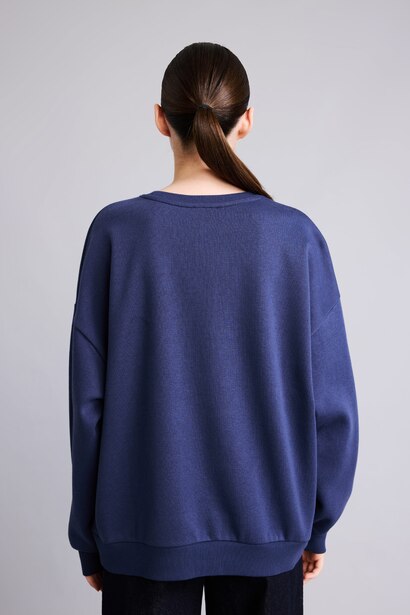 Regular Fit Thick Sweatshirt Fabric Sweatshirt