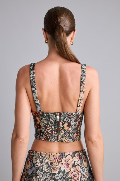 Floral Sleeveless Blouse