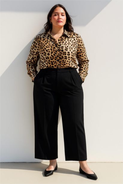 Regular Fit Leopard Printed Long Sleeve Shirt