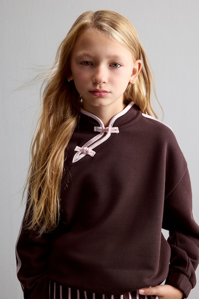 Girl Fashion Fit Stripe Detail Sweatshirt