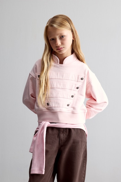 Boxy Fit Dog Collar Sweatshirt
