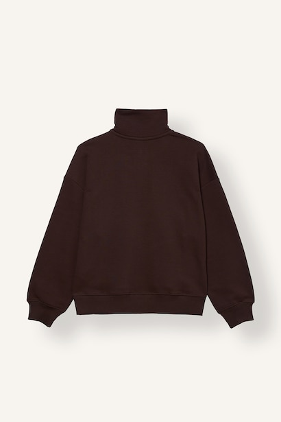 Oversize Fermuarlı Baskılı Sweatshirt Kız Çocuk