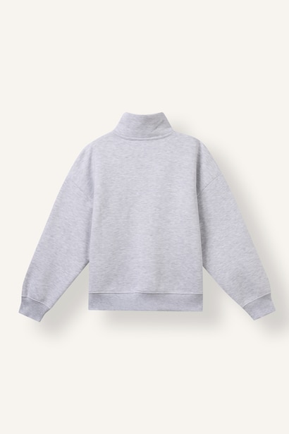 Woman Oversize Fit Slogan Sweatshirt