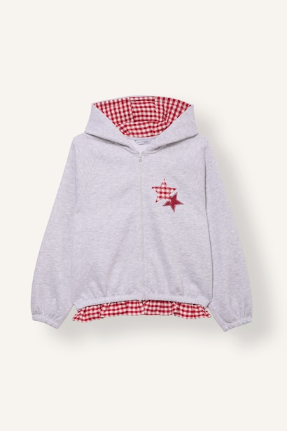 Woman Oversize Fit Hooded Cardigan