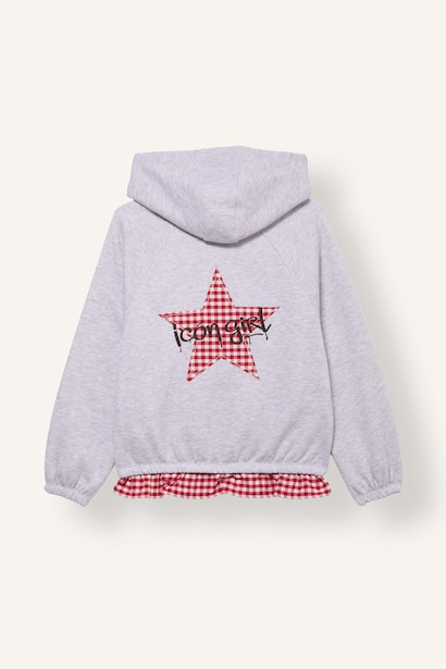 Woman Oversize Fit Hooded Cardigan