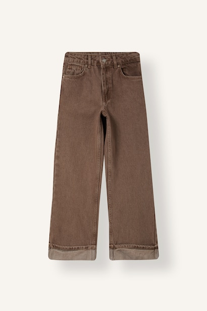 Unisex Wide Leg Denim Trousers