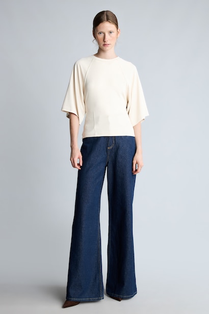 Regular Fit Dikiş Detaylı Basic Tişört