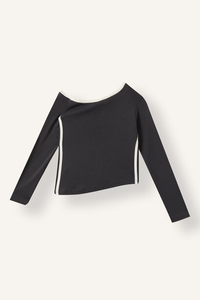 Fashion Fit Slogan Long Sleeve T-Shirt