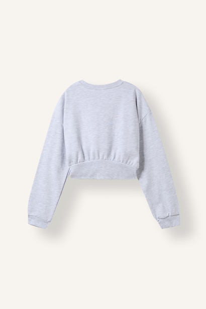 Taşlı Korse Detaylı Sweatshirt Kız Çocuk