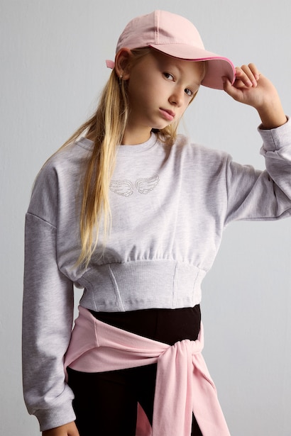 Girl Fitted Embellished Sweatshirt
