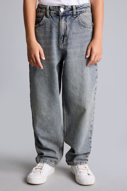 Barrel Fit Jean Pantolon Erkek Çocuk