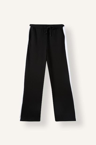 Elastic Band Straight Fit Trousers