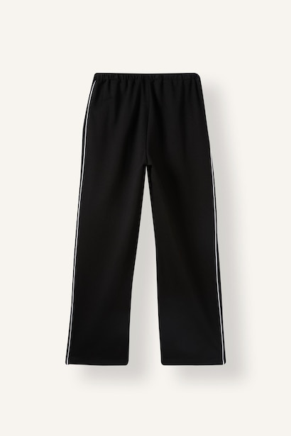 Elastic Band Straight Fit Trousers
