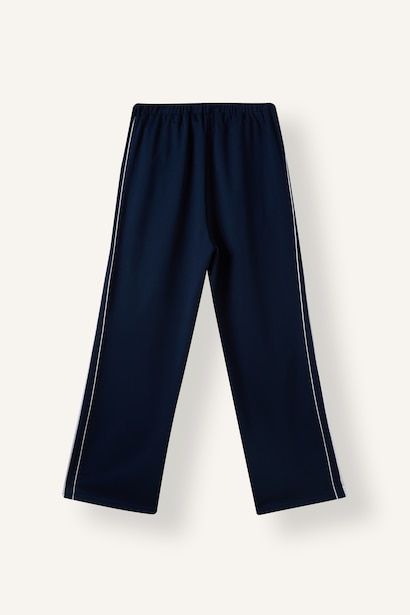 Elastic Band Straight Fit Trousers