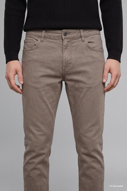 Normal Waist Pedro Slim Fit Trousers