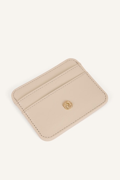 Kadın Metal Aksesuarlı Suni Deri Kartlık