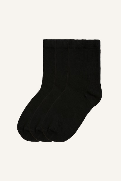 Unisex Dikişsiz 3'lü Uzun Çorap