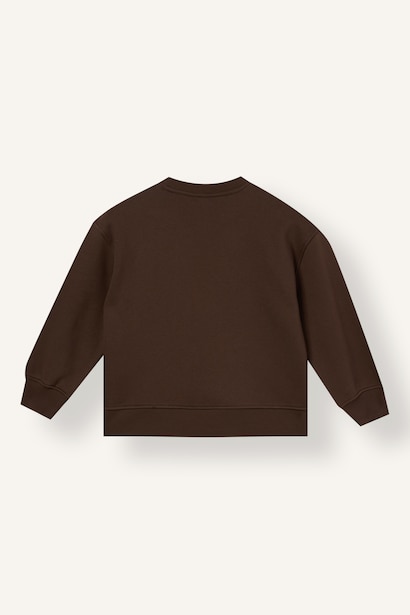 Woman Oversize Fit Printed Crew Neck Sweatshirt