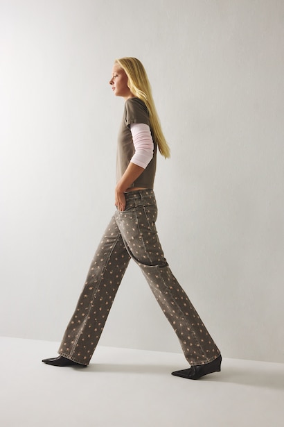 Normal Waist Straight Fit Trousers