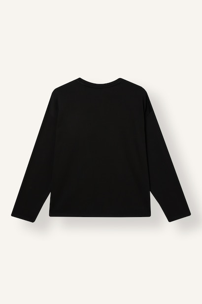 %100 Pamuk Loose Fit Bisiklet Yaka Basic Tişört