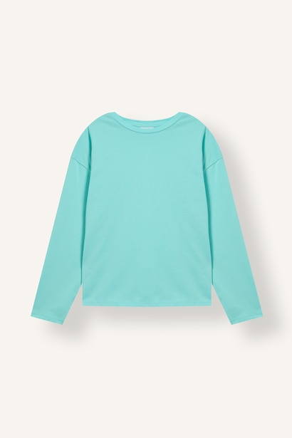 %100 Pamuk Loose Fit Bisiklet Yaka Basic Tişört