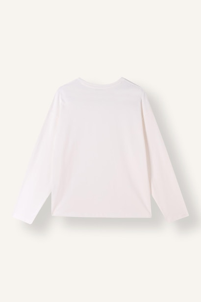 %100 Pamuk Loose Fit Bisiklet Yaka Basic Tişört