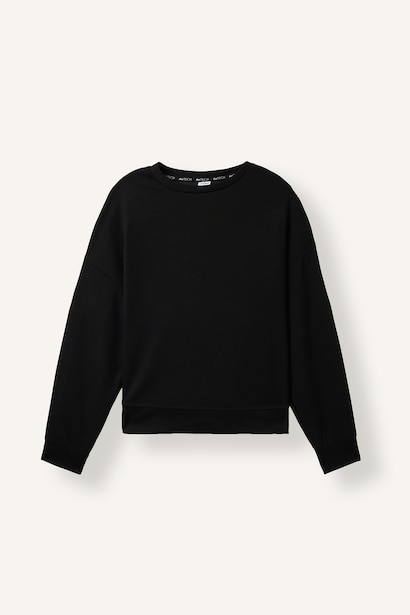 Oversize Skuba Kumaş Basic Sweatshirt