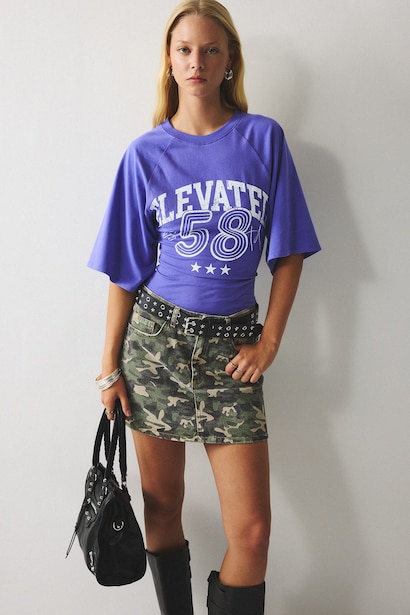 Slim Fit Ribana Short Sleeve T-Shirt
